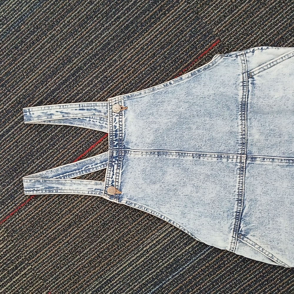 Blank NYC Denim Skirt Overalls Light Wash | Size 27" - Picture 4 of 7